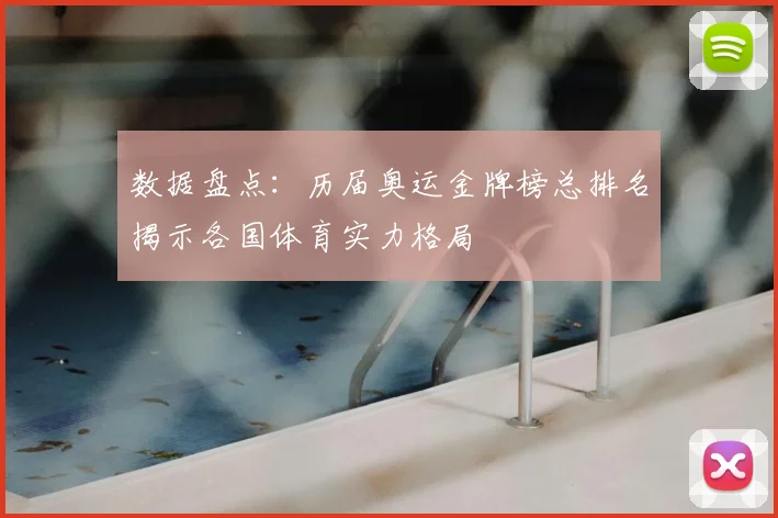 数据盘点：历届奥运金牌榜总排名揭示各国体育实力格局